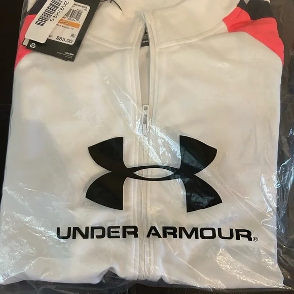 Under Armour White Zip Jacket NWT - Picture 2 of 3
